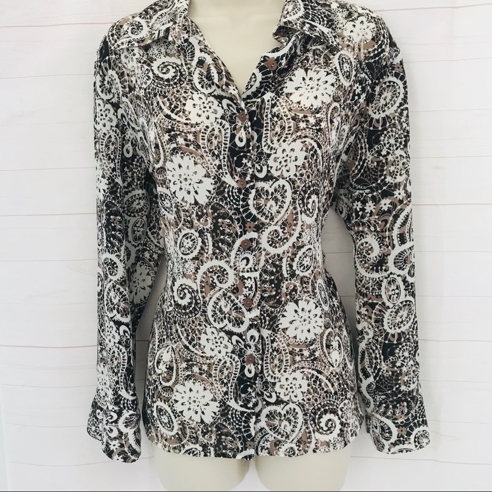 Covington L 14/16 Multicolor Button Down Blouse
